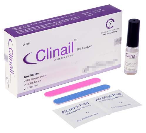 Illustration of Amorolfine nail lacquer by Dhaka Pharmaceutical Company